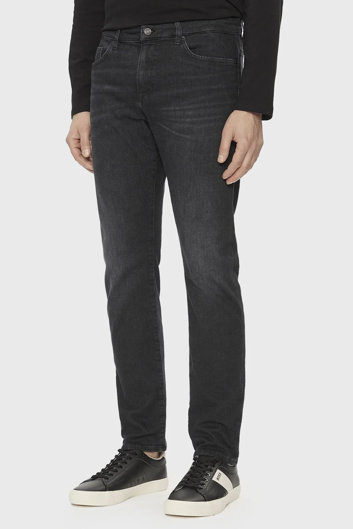 Boss Süper Yumuşak Pamuklu Slim Fit Jeans Erkek Kot Pantolon 50508106 017 SİYAH - 1