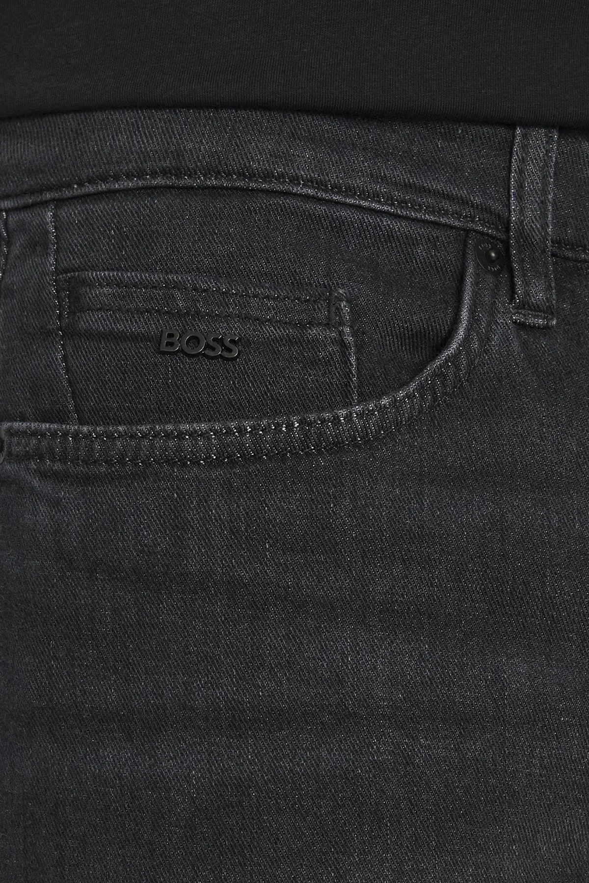 Boss Süper Yumuşak Pamuklu Slim Fit Jeans Erkek Kot Pantolon 50508106 017 SİYAH - 4