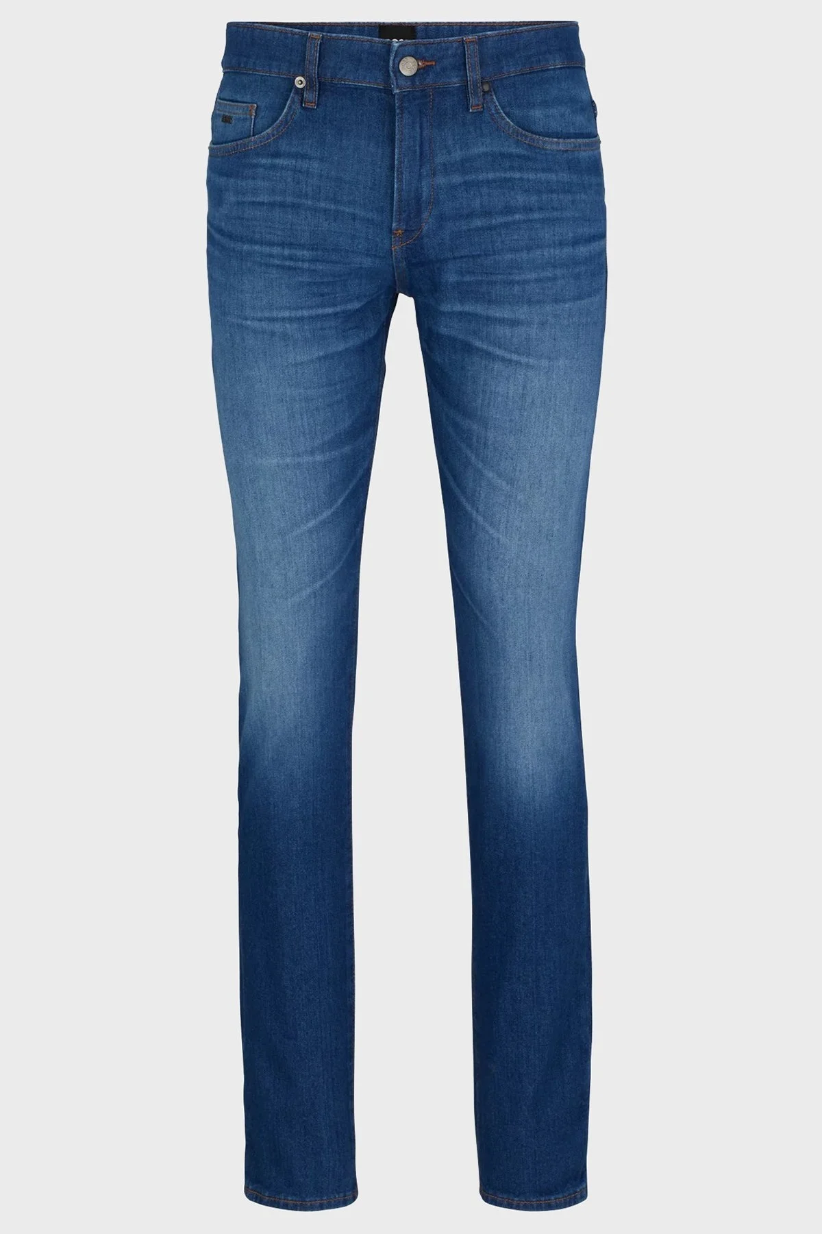 Boss Süper Yumuşak Pamuklu Slim Fit Normal Bel Dar Paça Jeans Erkek Kot Pantolon 50488478 434 LACİVERT - 5