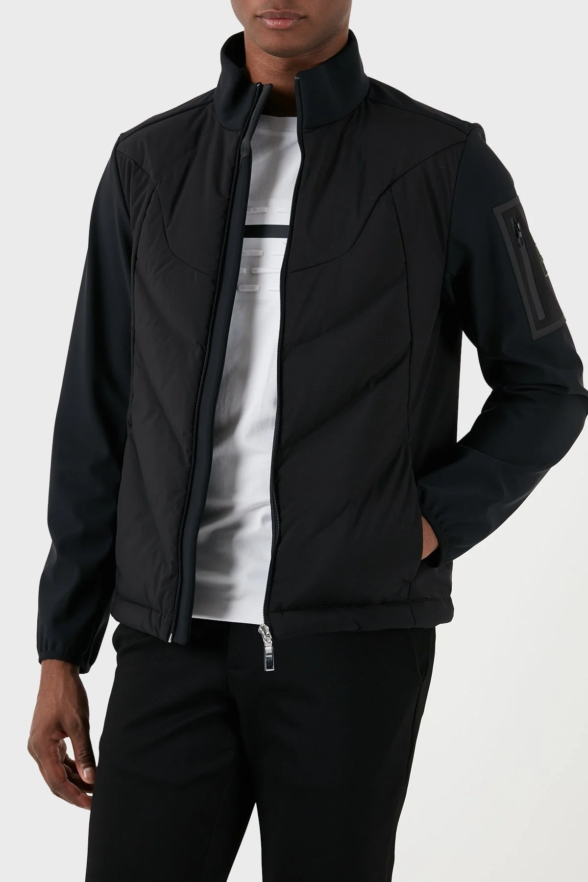 Boss Suya Dayanıklı Regular Fit Kuş Tüyü Dolgulu Erkek Mont 50499483 001 SİYAH - 3