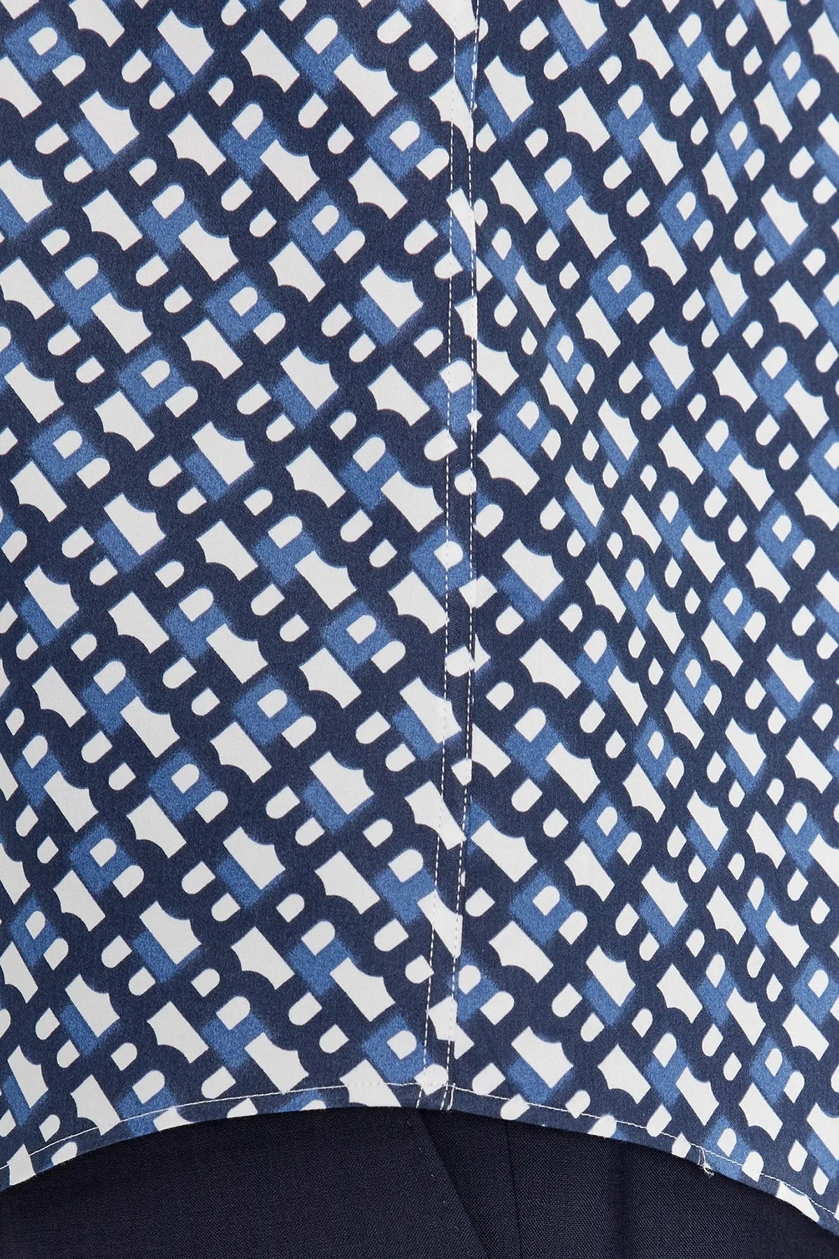 Boss Tamamı Logogramlı % 100 Pamuk Slim Fit Erkek Gömlek 50502888 410 LACİVERT - 10