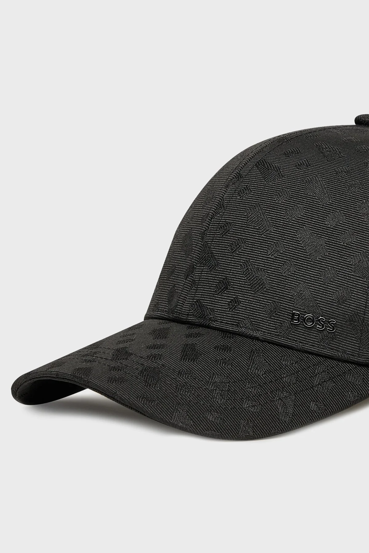 Boss Tamamı Monogram Logolu Erkek Şapka 50544405 001 SİYAH - 3