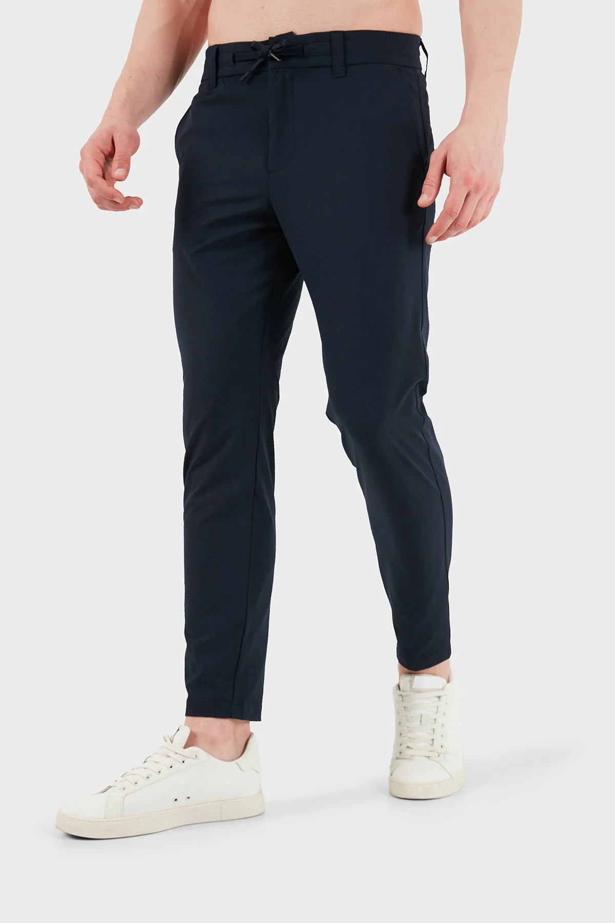 Boss Tapered Fit Normal Bel Cepli Erkek Pantolon 50562178 404 LACİVERT - 4