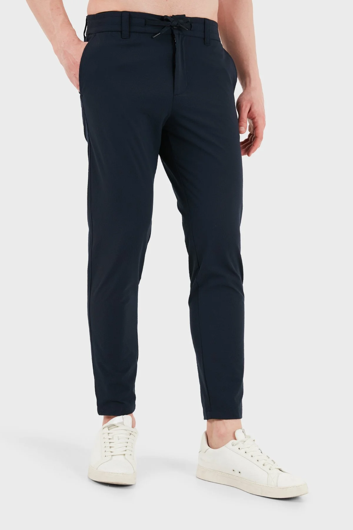 Boss Tapered Fit Normal Bel Cepli Erkek Pantolon 50562178 404 LACİVERT - 5