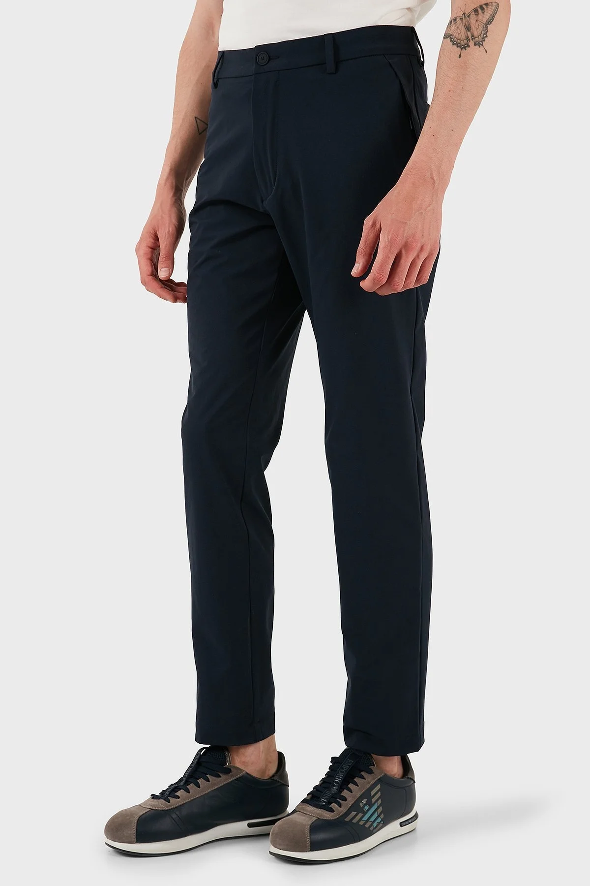 Boss Tapered Fit Normal Bel Daralan Paça Erkek Pantolon 50538087 404 LACİVERT - 3