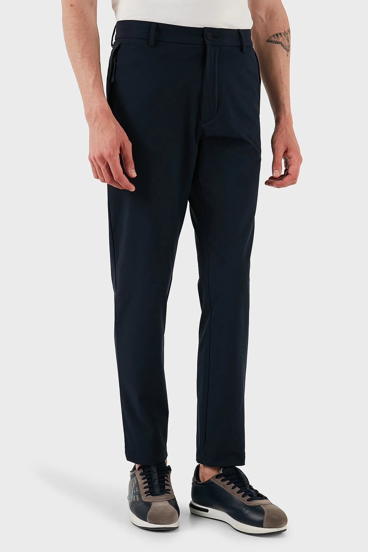 Boss Tapered Fit Normal Bel Daralan Paça Erkek Pantolon 50538087 404 LACİVERT - 4