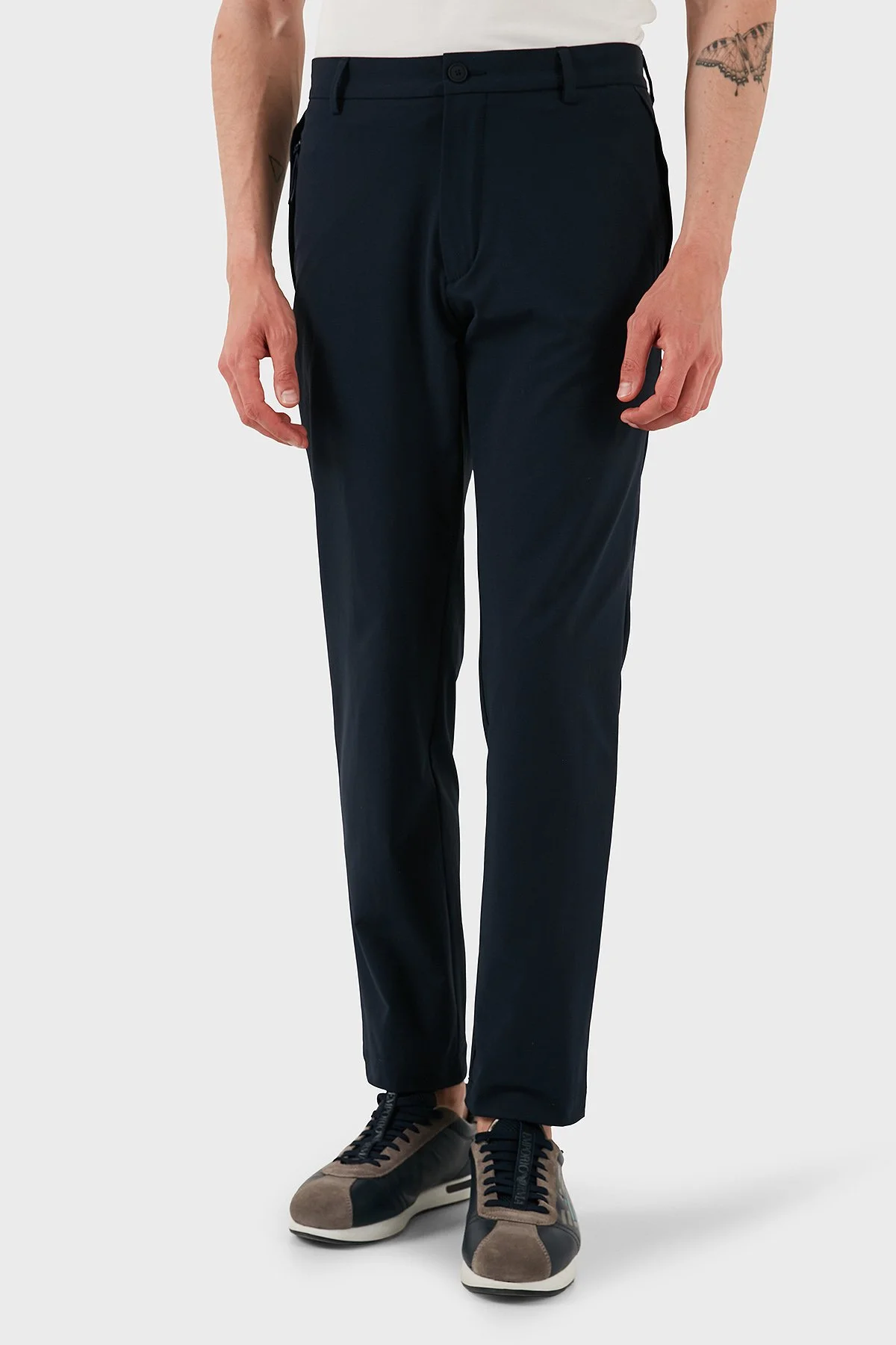 Boss Tapered Fit Normal Bel Daralan Paça Erkek Pantolon 50538087 404 LACİVERT - 1