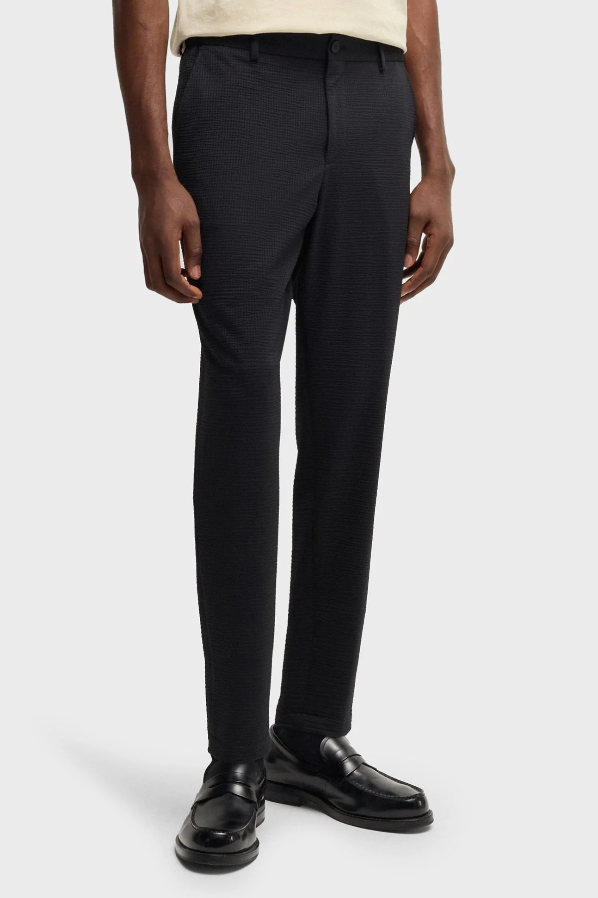 Boss Tapered Fit Normal Bel Daralan Paça Erkek Pantolon 50540687 001 SİYAH - 1