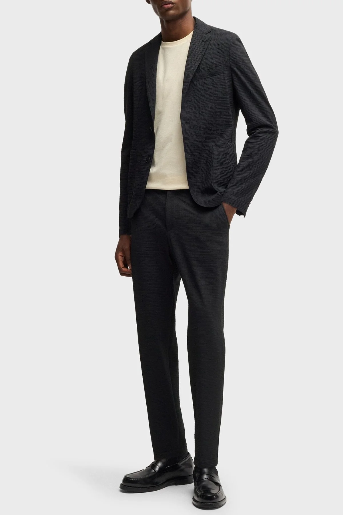 Boss Tapered Fit Normal Bel Daralan Paça Erkek Pantolon 50540687 001 SİYAH - 2