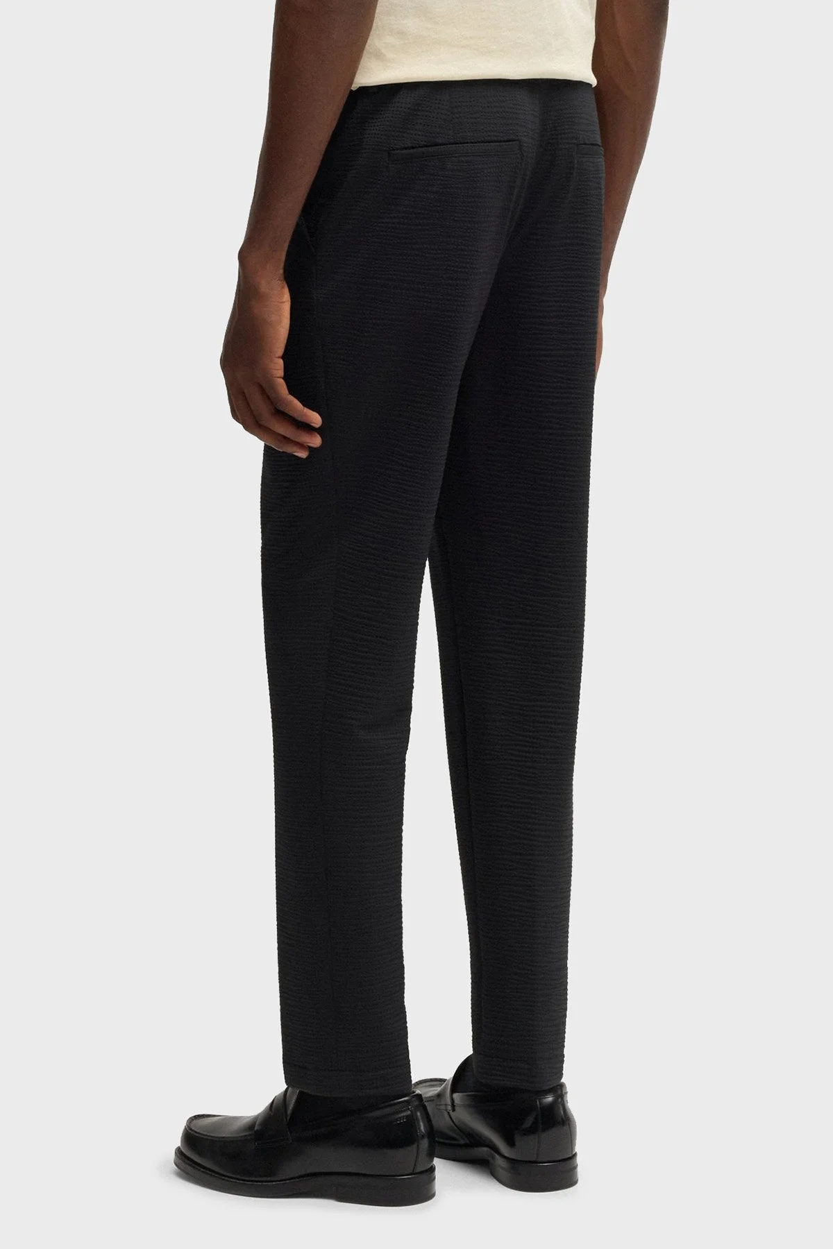 Boss Tapered Fit Normal Bel Daralan Paça Erkek Pantolon 50540687 001 SİYAH - 3