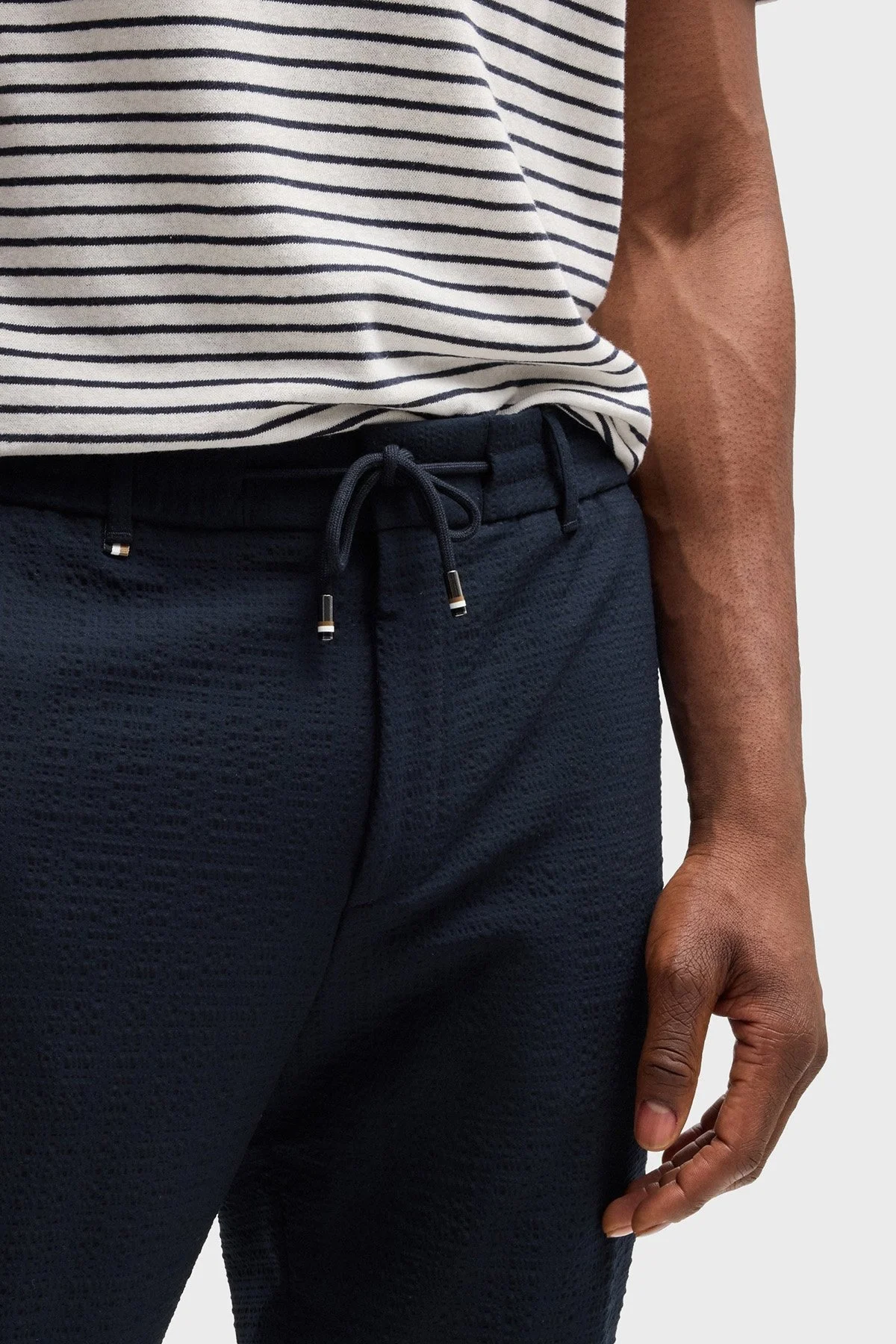 Boss Tapered Fit Normal Bel Daralan Paça Erkek Pantolon 50540791 404 LACİVERT - 4