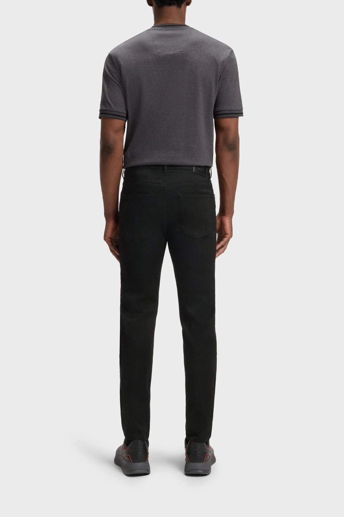 Boss Tapered Fit Normal Bel Daralan Paça Jeans Erkek Kot Pantolon 50550924 003 SİYAH - 3