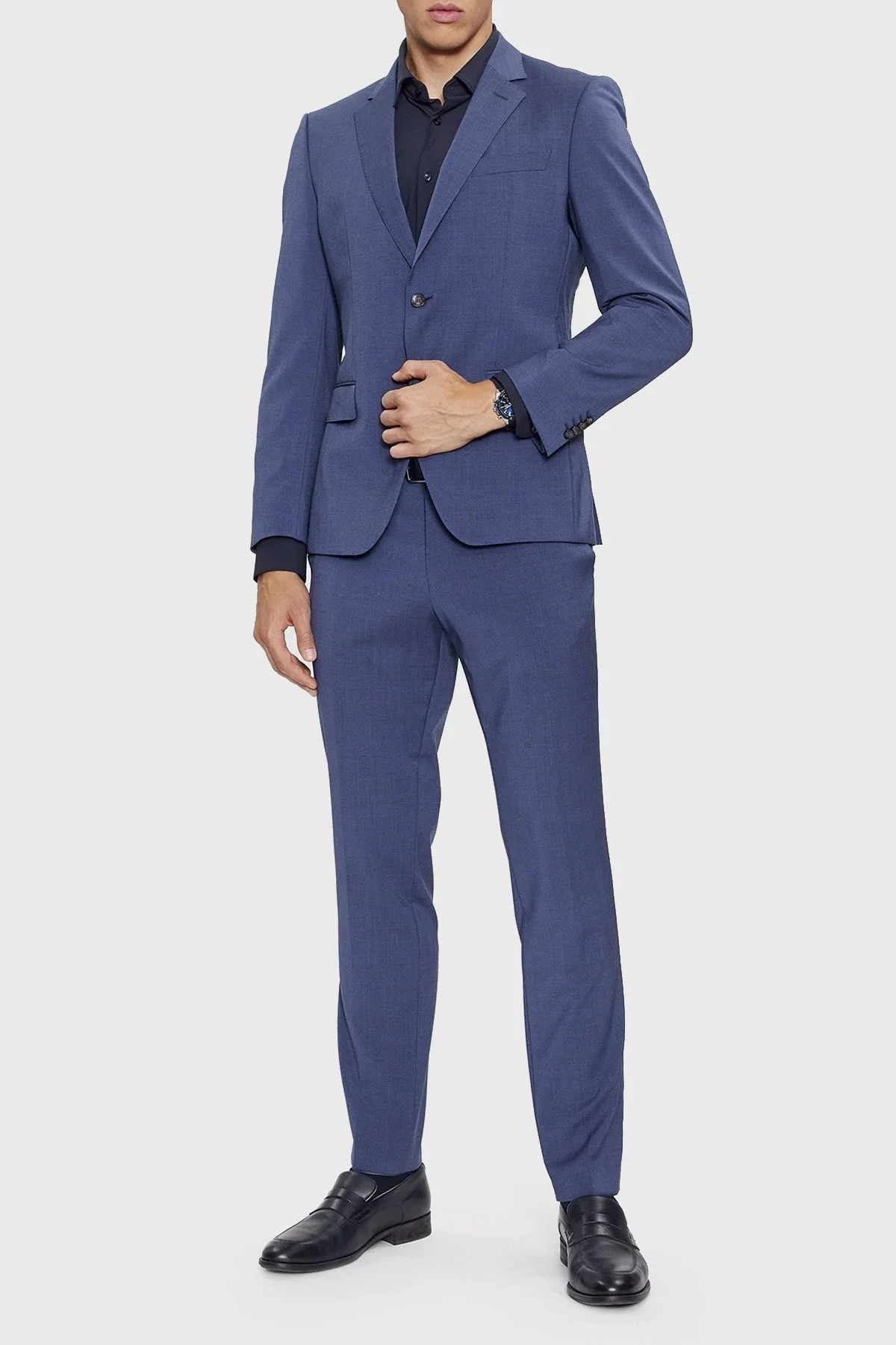 Boss Uzun Kollu Slim Fit Erkek Gömlek 50503554 404 LACİVERT - 2