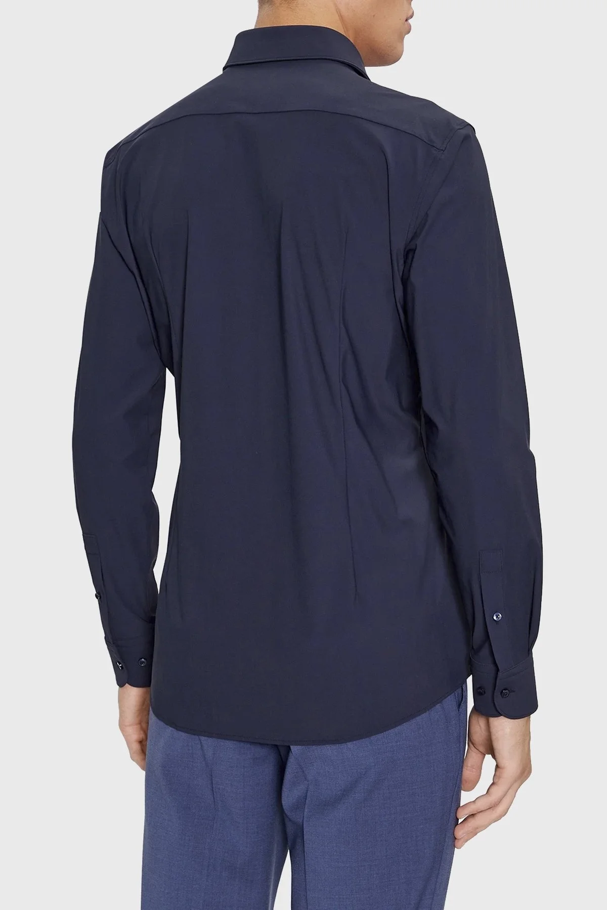 Boss Uzun Kollu Slim Fit Erkek Gömlek 50503554 404 LACİVERT - 3