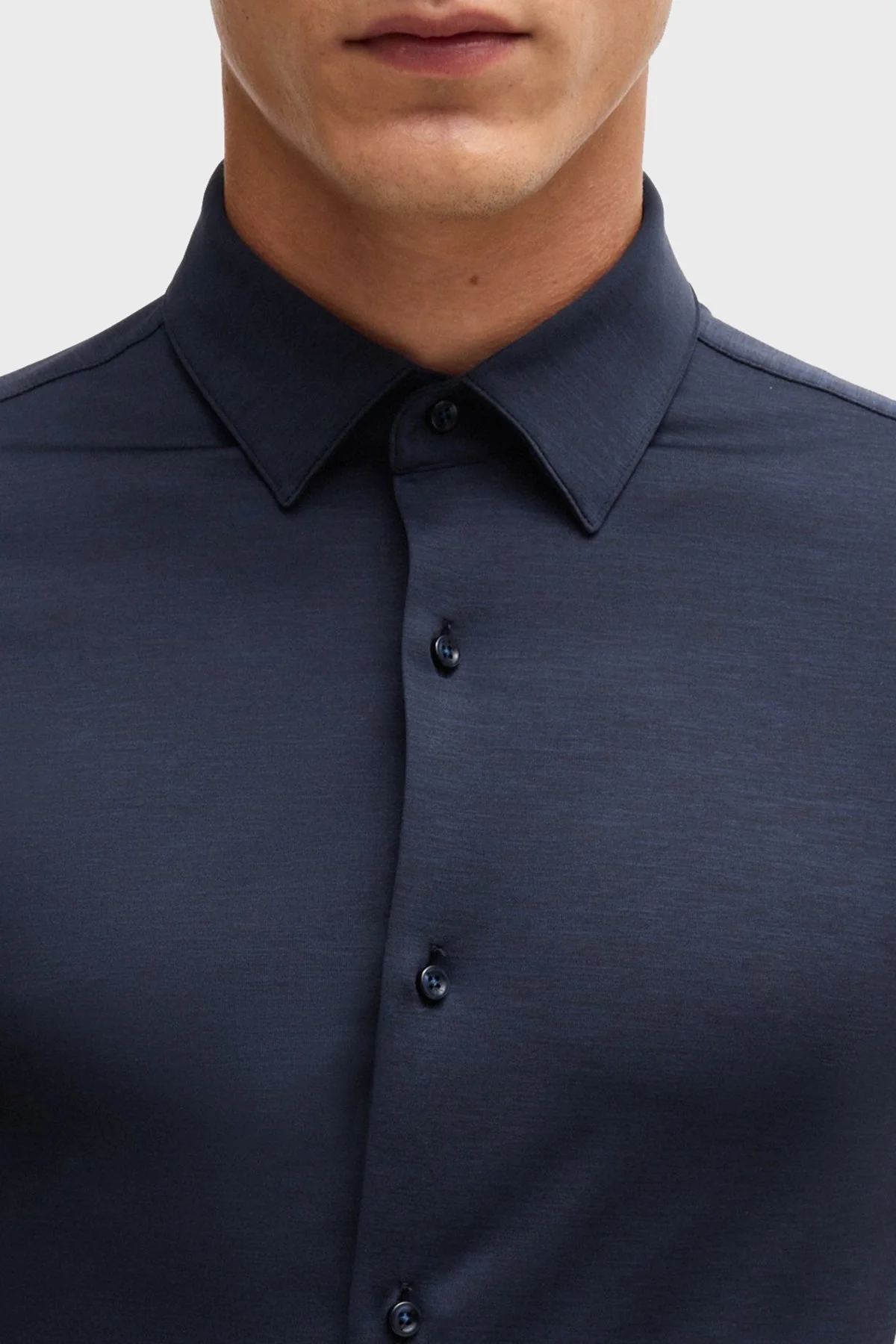 Boss Uzun Kollu Slim Fit Erkek Gömlek 50520091 404 LACİVERT - 7