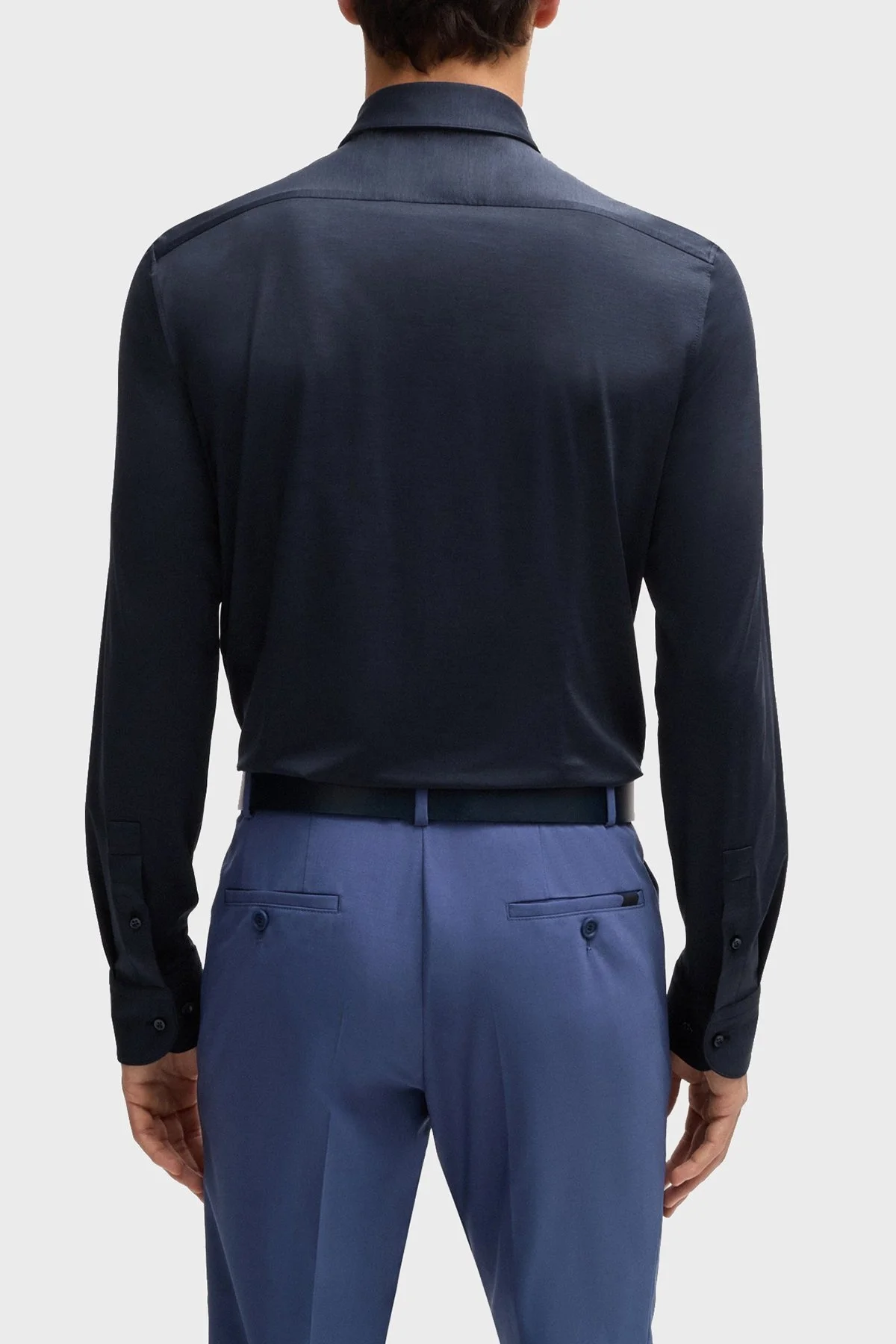 Boss Uzun Kollu Slim Fit Erkek Gömlek 50520091 404 LACİVERT - 9