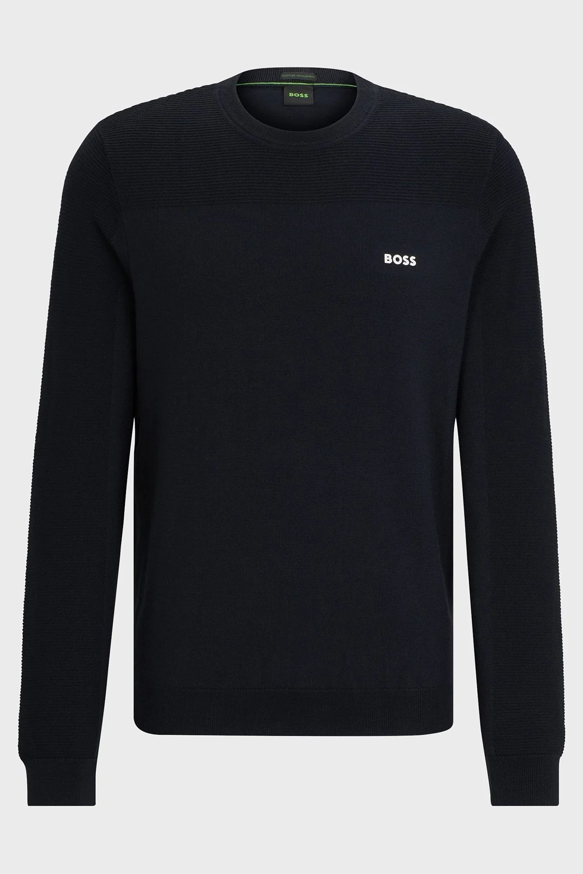 Boss Yün Karışımlı Bisiklet Yaka Regular Fit Erkek Kazak 50498559 402 LACİVERT - 5