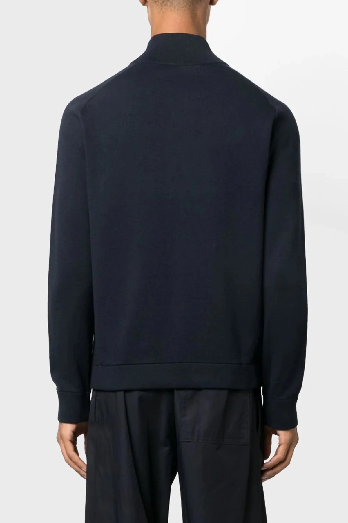 Boss Yün Karışımlı Fermuarlı Regular Fit Erkek Ceket 50500659 404 LACİVERT - 3