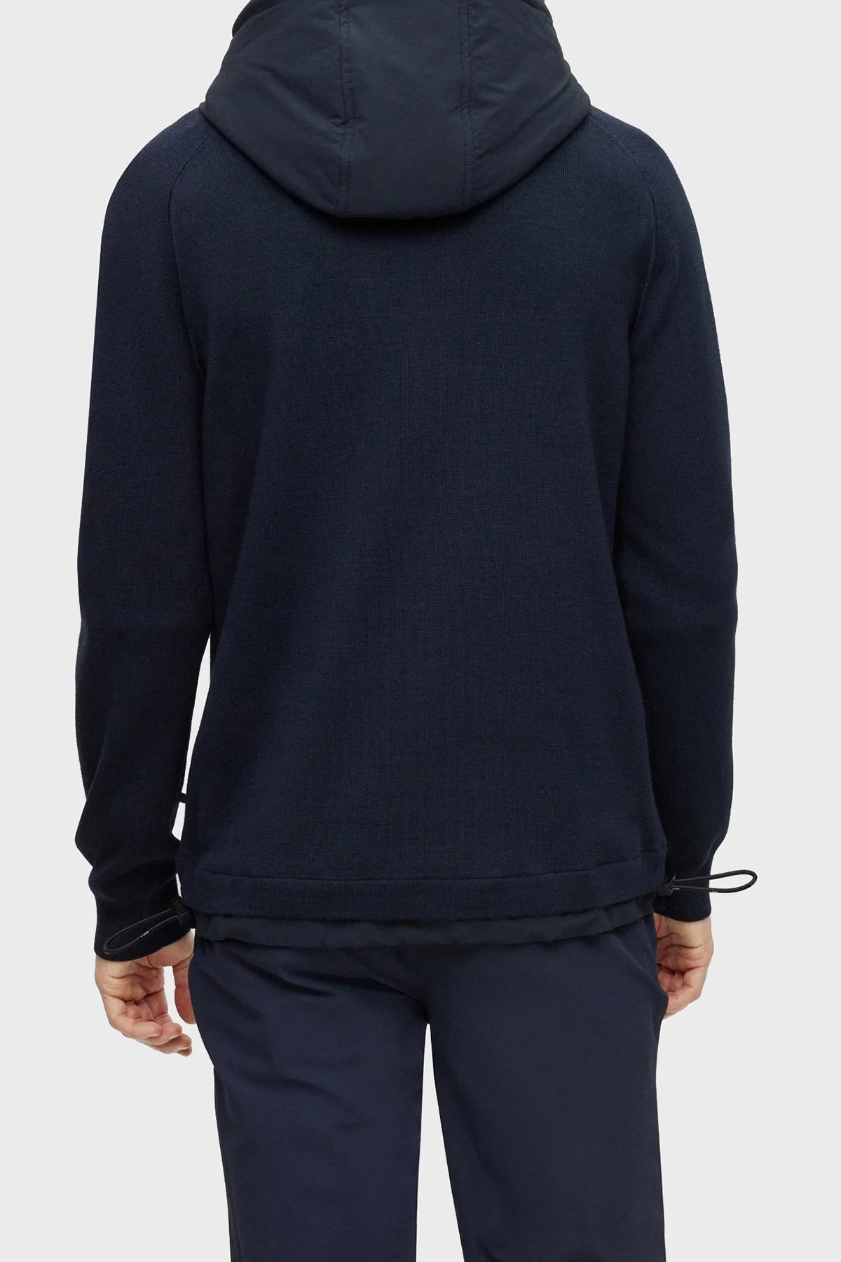 Boss Yün Karışımlı Kapüşonlu Regular Fit Erkek Ceket 50495390 404 MAVİ - 5