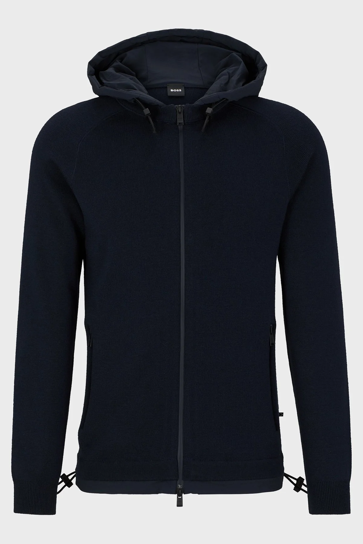 Boss Yün Karışımlı Kapüşonlu Regular Fit Erkek Ceket 50495390 404 MAVİ - 6