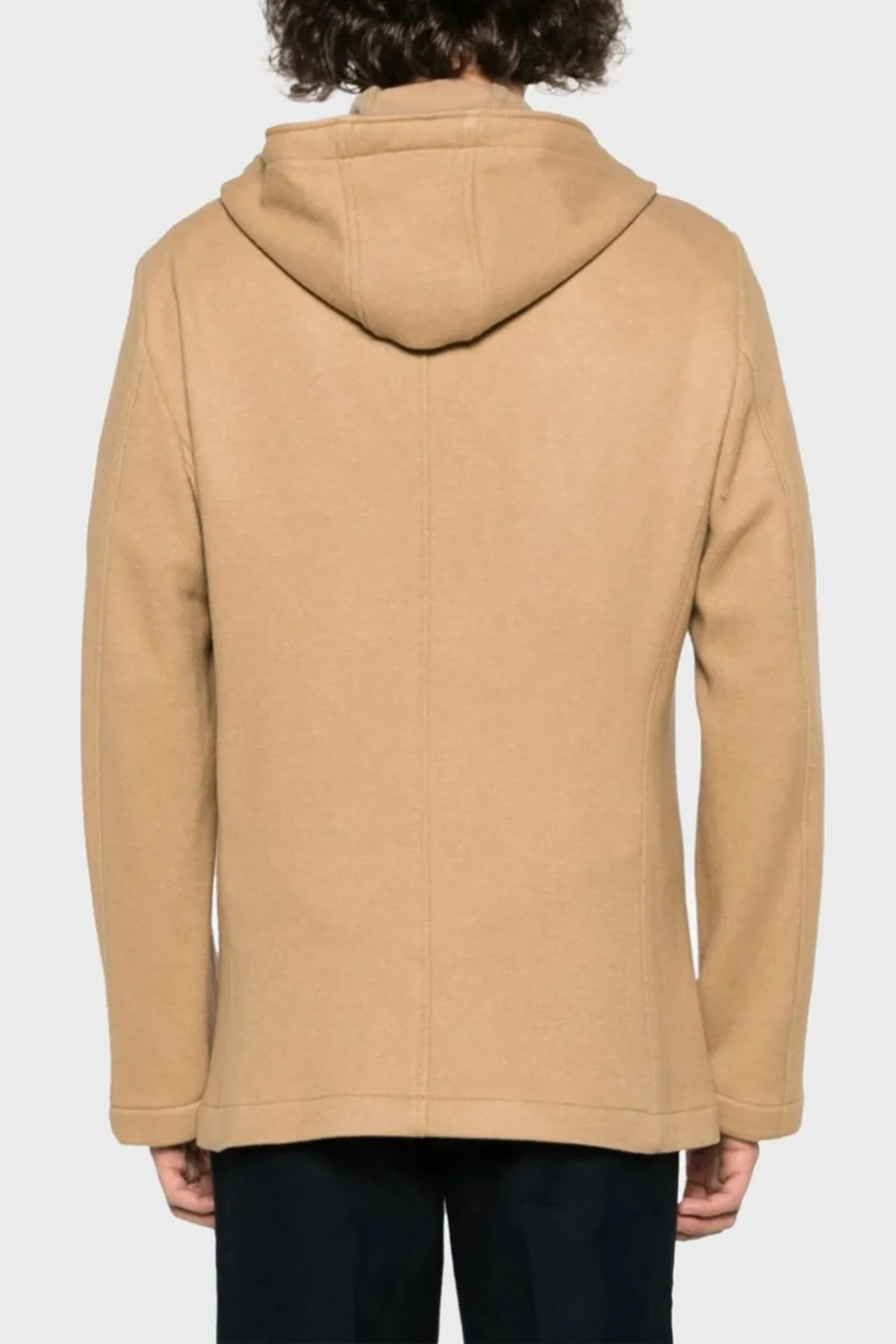 Boss Yün Karışımlı Kapüşonlu Slim Fit Erkek Ceket 50502529 260 TABA - 3