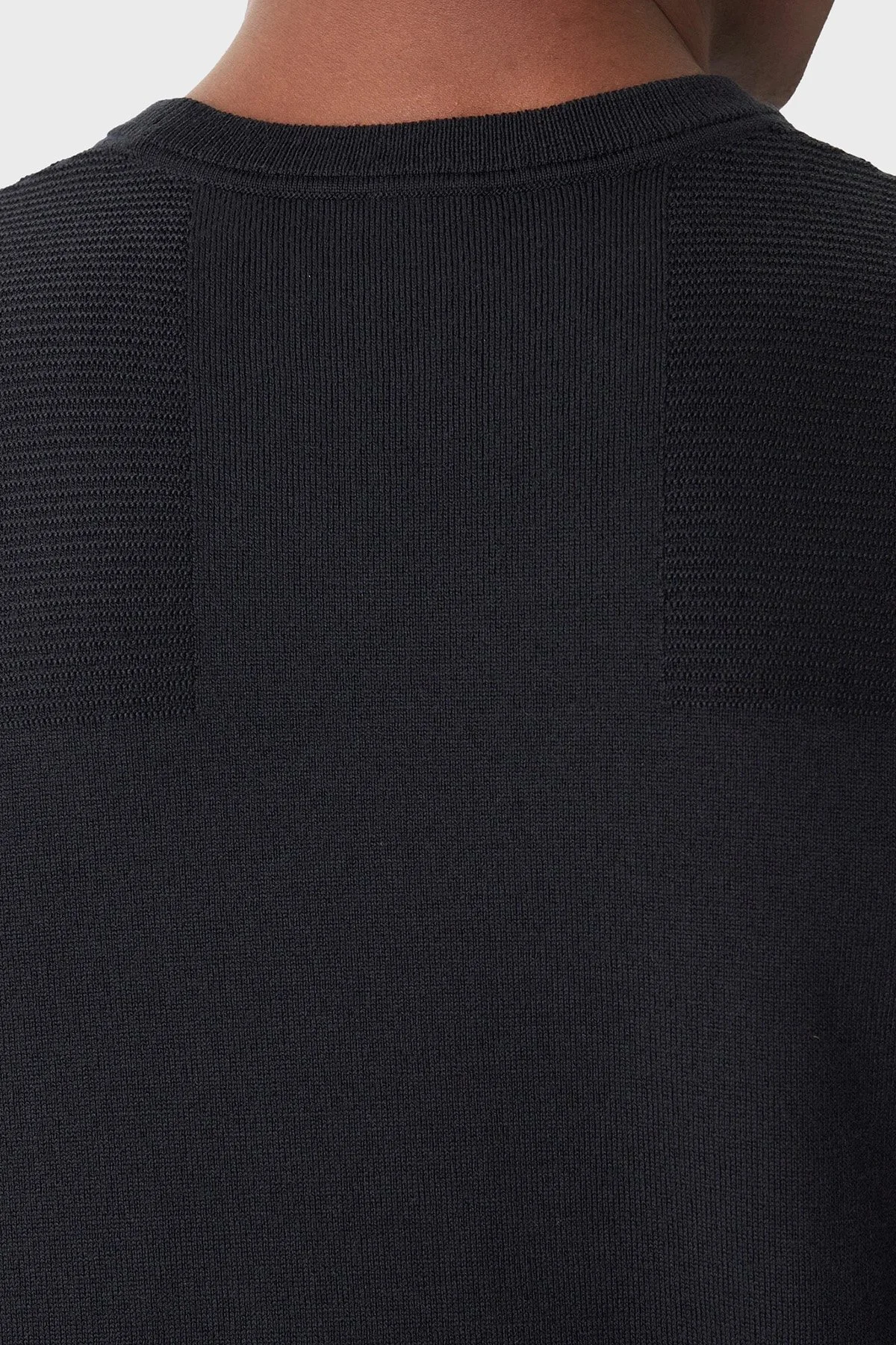 Boss Yün Karışımlı Regular Fit Bisiklet Yaka Erkek Kazak 50547507 402 LACİVERT - 5