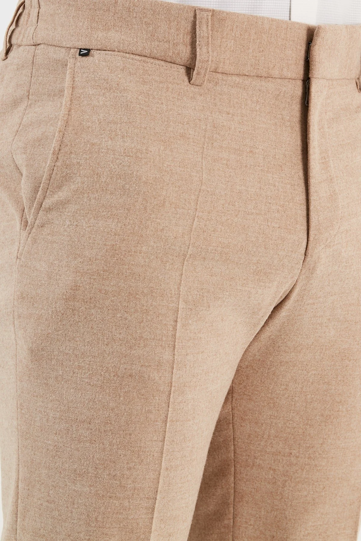 Boss Yün ve Streç Karışımlı Slim Fit Erkek Pantolon 50503253 131 BEJ - 5