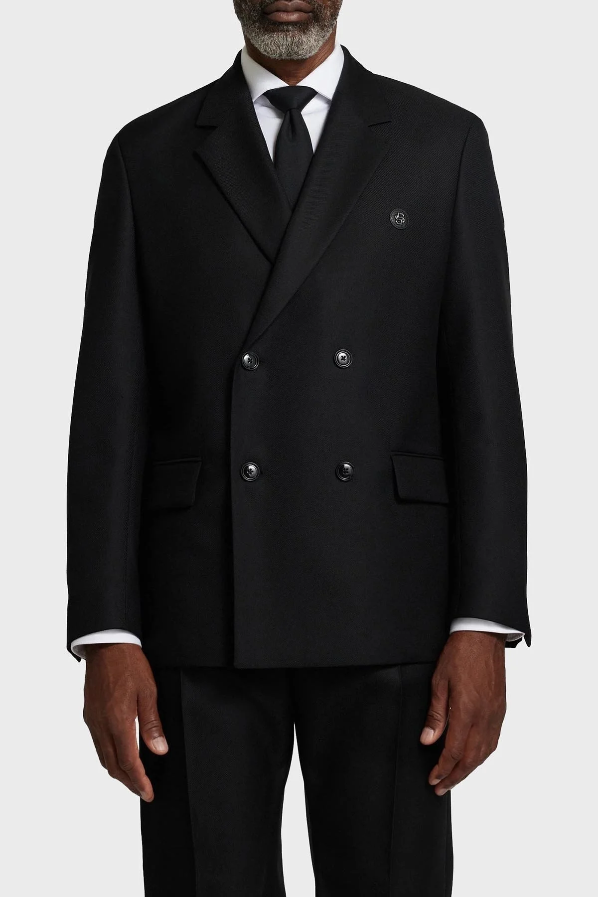 Boss Yünlü Kruvaze Klasik Erkek Ceket 50527943 001 SİYAH - 1