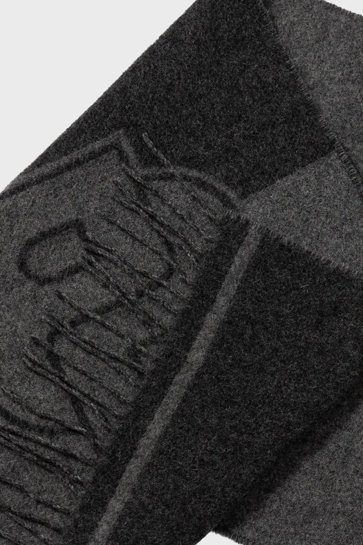 Boss Yünlü Logolu Erkek Atkı 50527099 030 ANTRASİT - 3