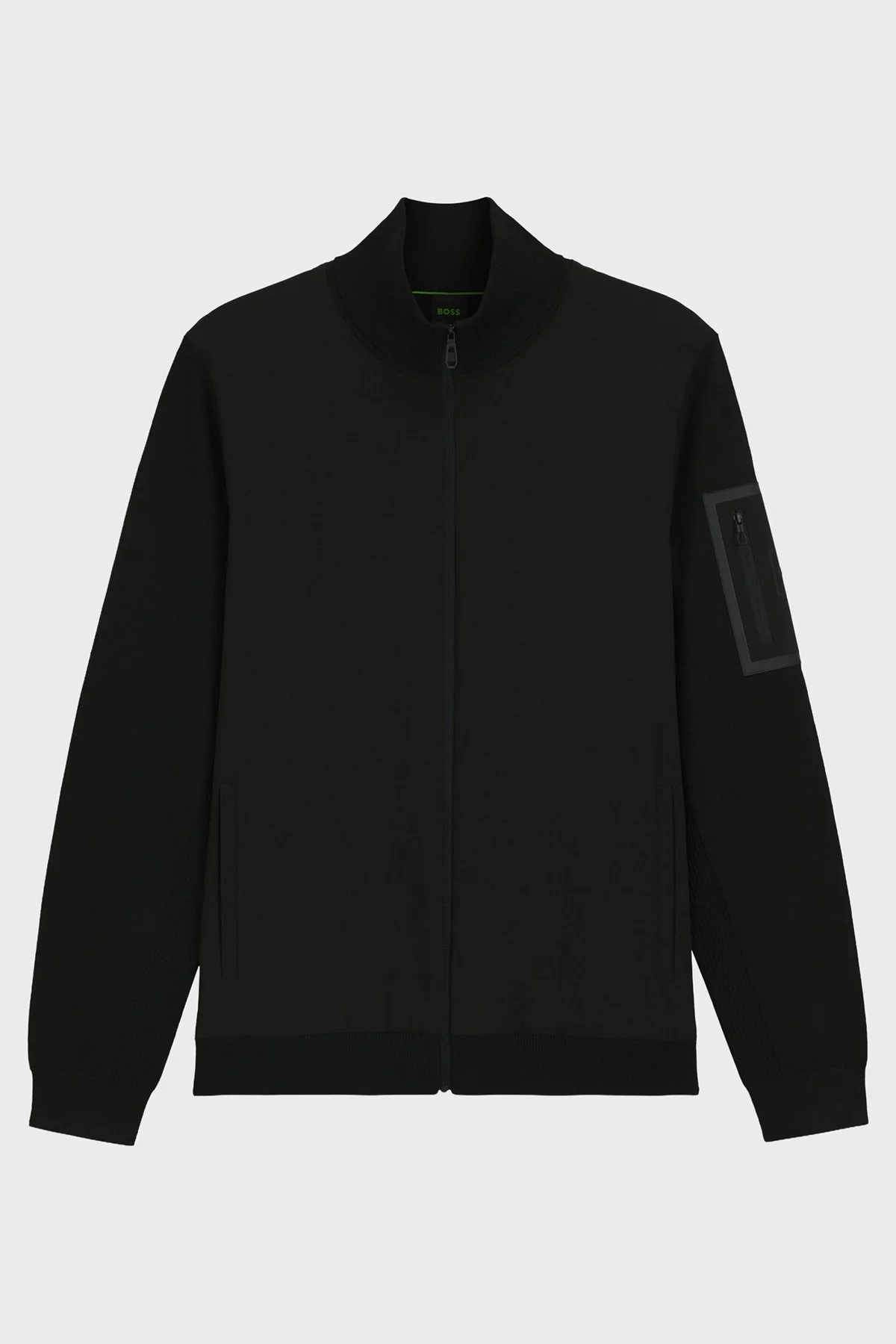 Boss Yünlü Regular Fit Dik Yaka Fermuarlı Erkek Ceket 50541951 001 SİYAH - 6