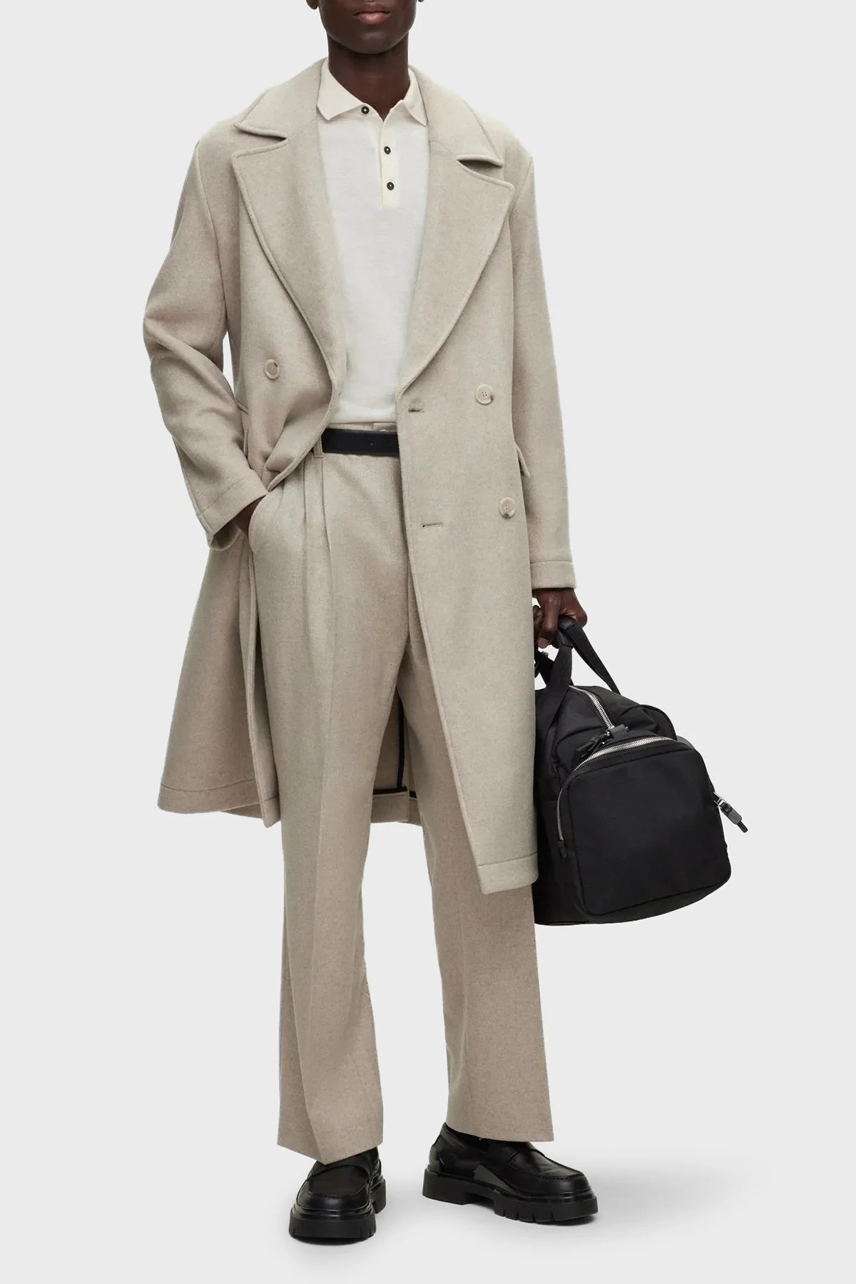 Boss Yünlü Regular Fit Düğmeli Erkek Polo Yaka Kazak 50476357 131 EKRU - 3