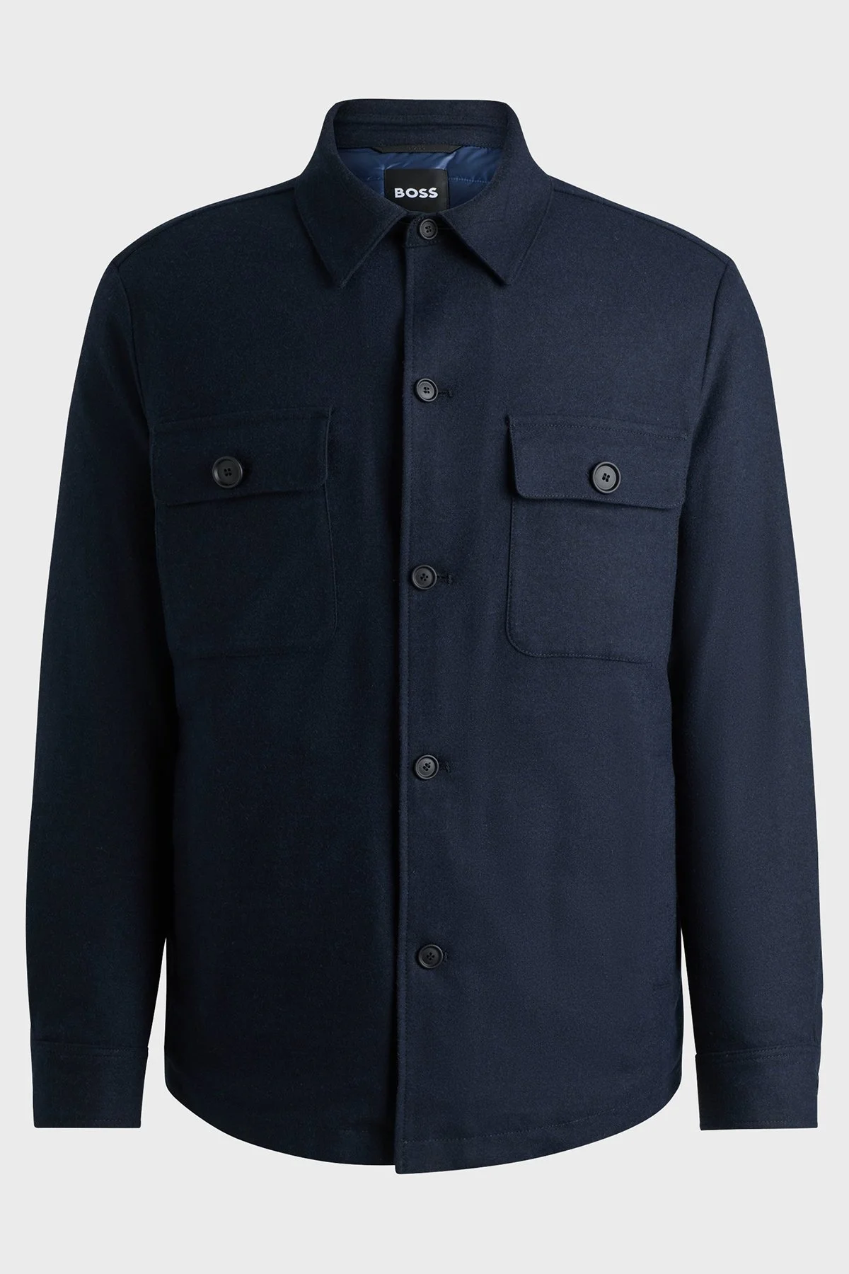 Boss Yünlü Regular Fit Düz Yaka Erkek Ceket 50527888 405 LACİVERT - 5