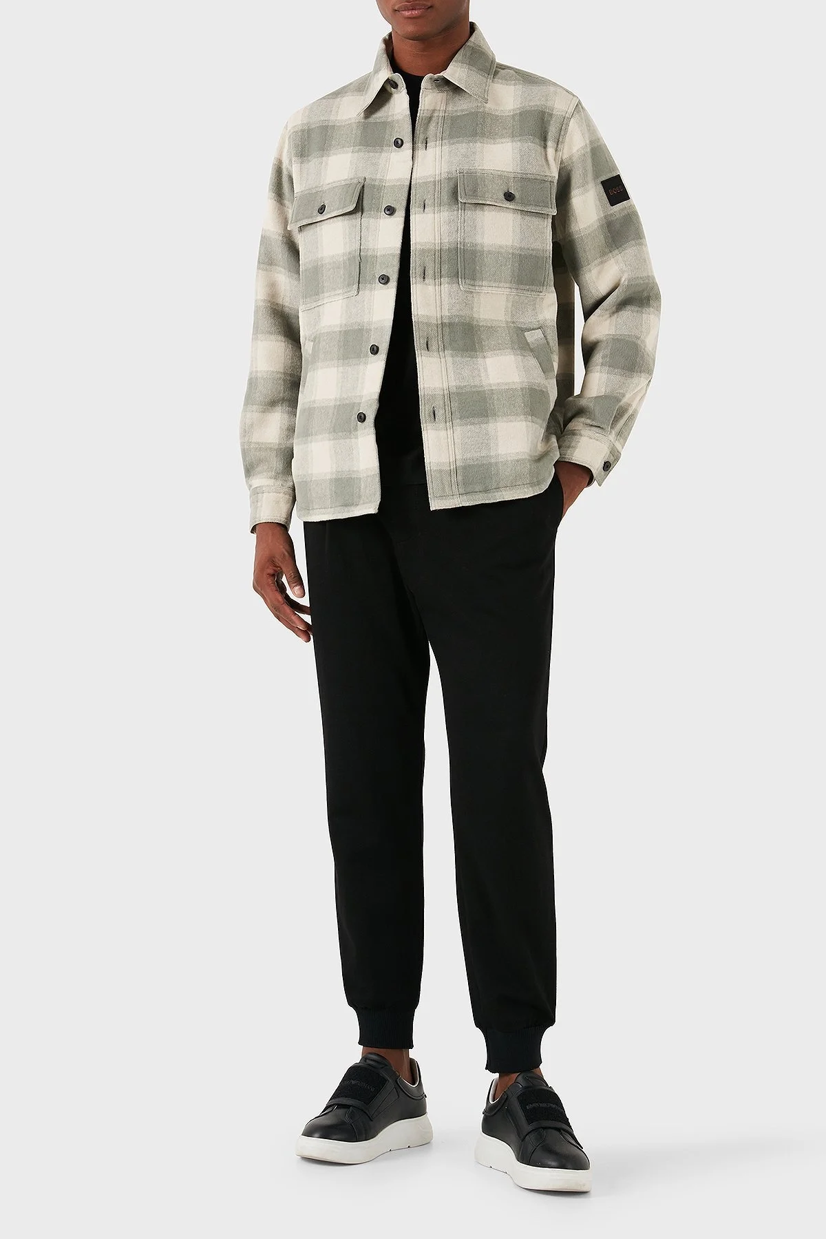 Boss Yünlü Regular Fit Ekoseli Erkek Gömlek 50527442 271 BEJ - 2