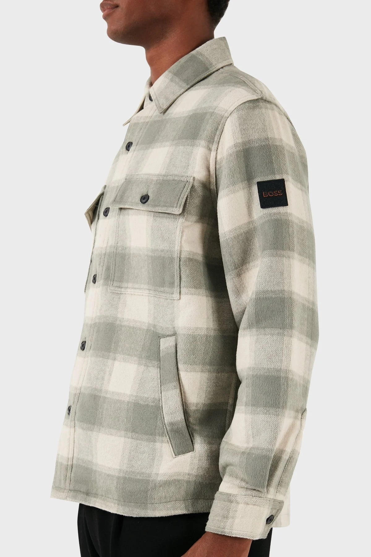 Boss Yünlü Regular Fit Ekoseli Erkek Gömlek 50527442 271 BEJ - 5