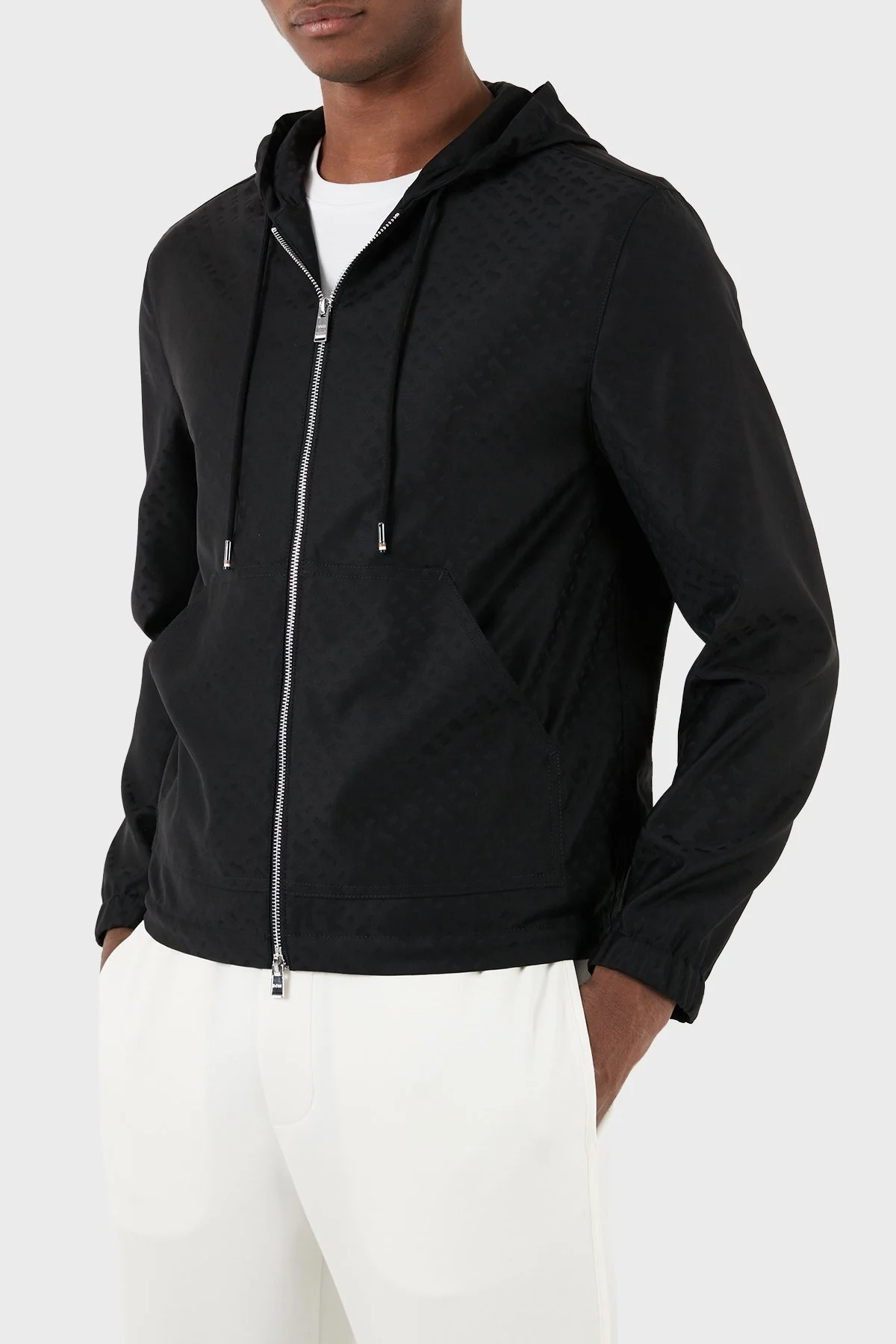 Boss Yünlü Regular Fit Kapüşonlu Erkek Ceket 50509569 001 SİYAH - 1