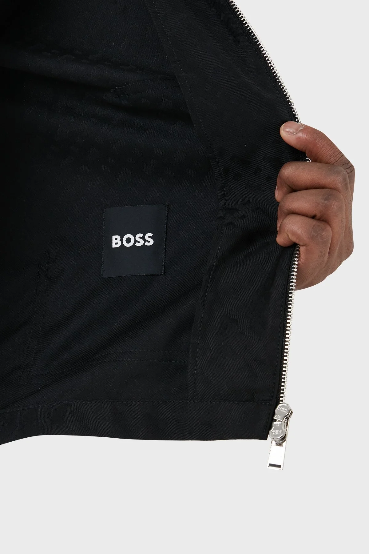 Boss Yünlü Regular Fit Kapüşonlu Erkek Ceket 50509569 001 SİYAH - 6
