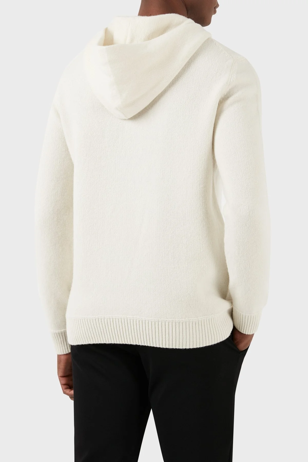 Boss Yünlü Regular Fit Kapüşonlu Erkek Kazak 50500676 131 EKRU - 3