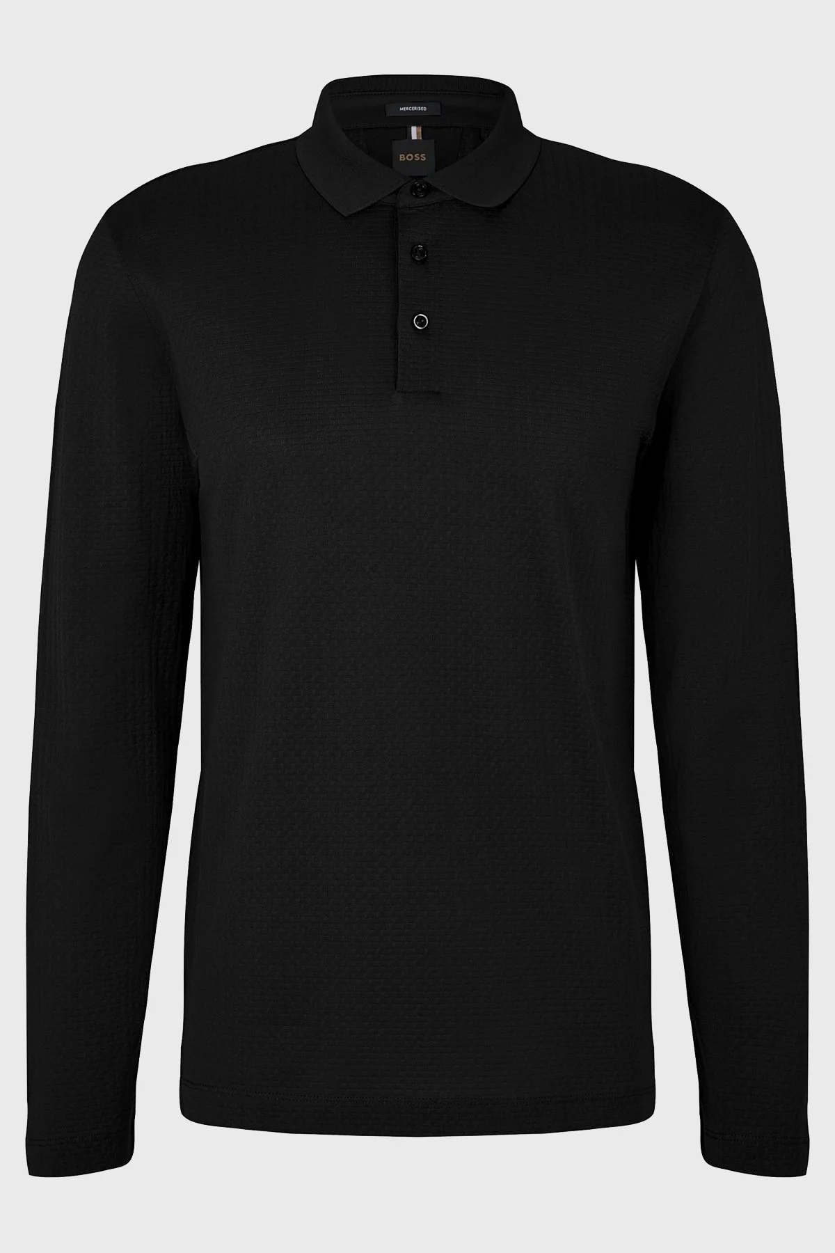 Boss Yünlü Regular Fit Polo Yaka Erkek Kazak 50476357 001 SİYAH - 5