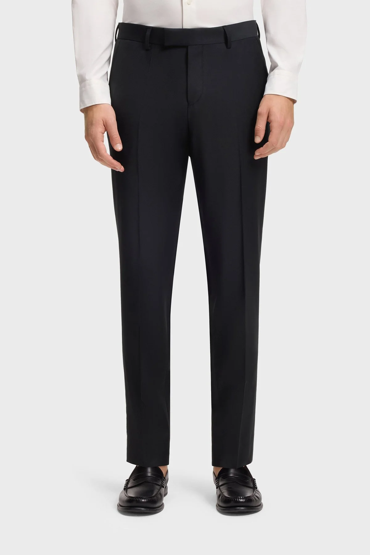 Boss Yünlü Slim Fit Düz Paça Erkek Pantolon 50567486 404 Lacivert - 1