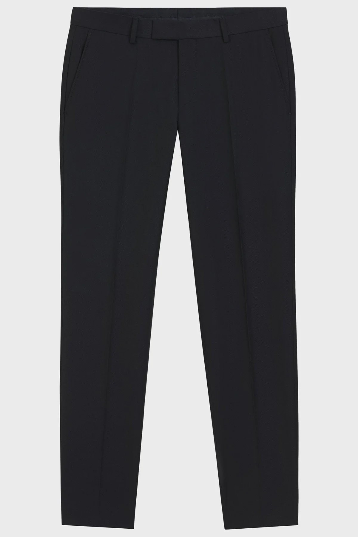 Boss Yünlü Slim Fit Düz Paça Erkek Pantolon 50567486 404 Lacivert - 5