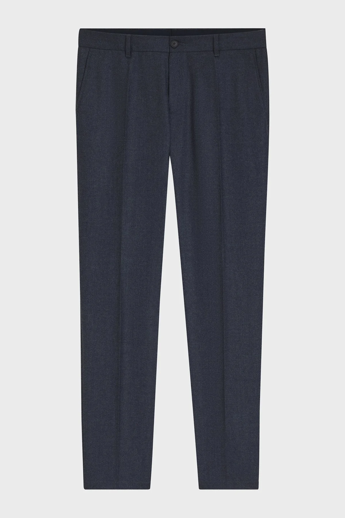 Boss Yünlü Slim Fit Düz Paça Erkek Pantolon 50572008 405 Lacivert - 5