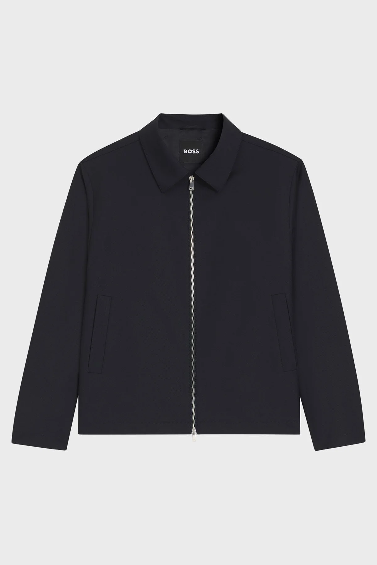 Boss Yünlü Slim Fit Klasik Yaka Erkek Ceket 50567500 404 Lacivert - 6