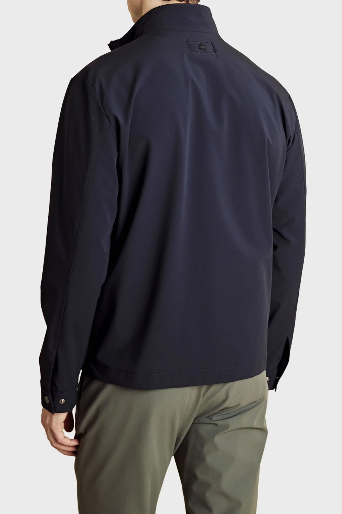 Brooks Brothers Dik Yaka Cep Detaylı Fermuarlı Erkek Mont BBSS26MJC001137 Lacivert - 3