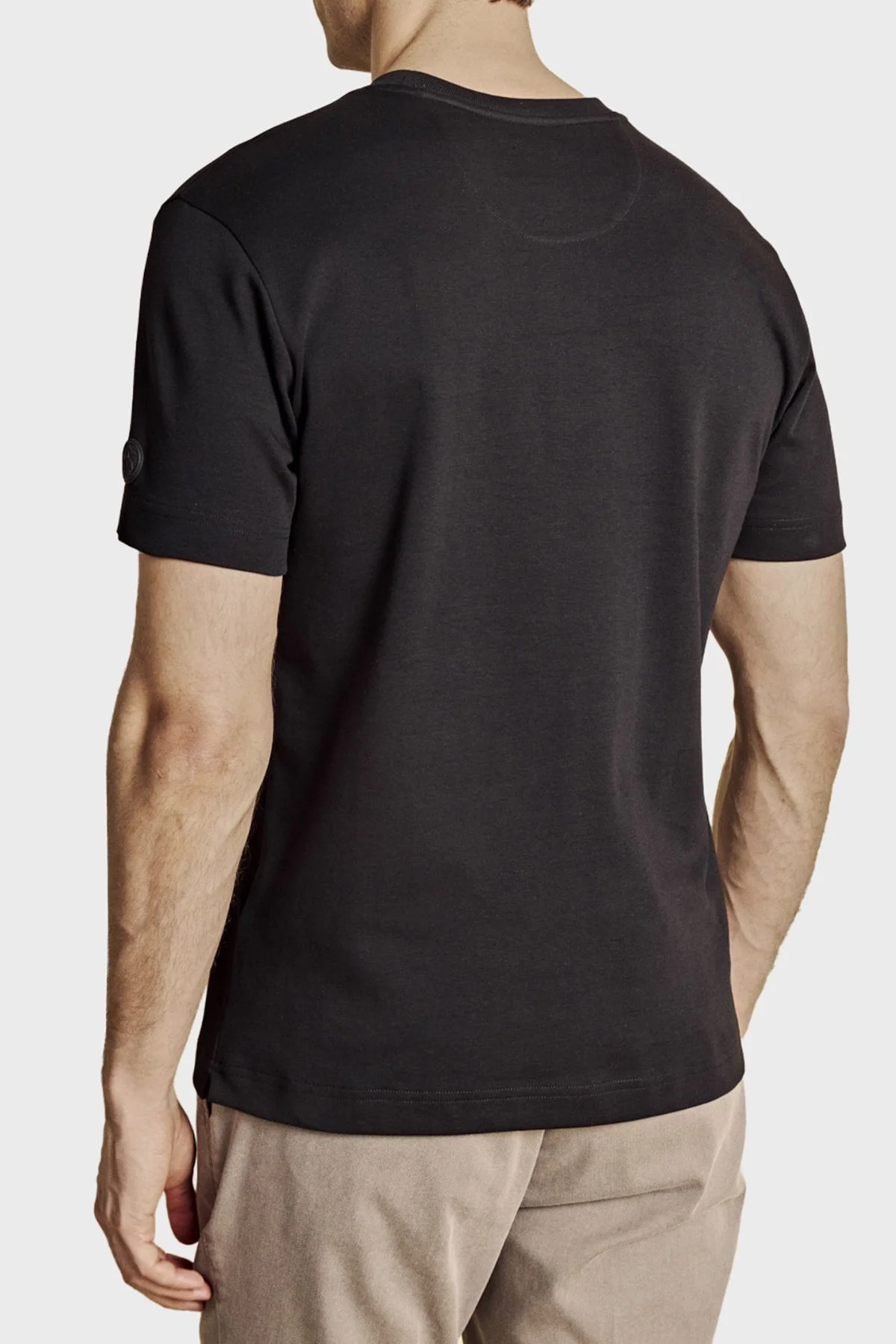 Brooks Brothers Logolu % 100 Pamuk Bisiklet Yaka T-shirt Erkek T Shirt BBSS26MTS002112 SİYAH - 2