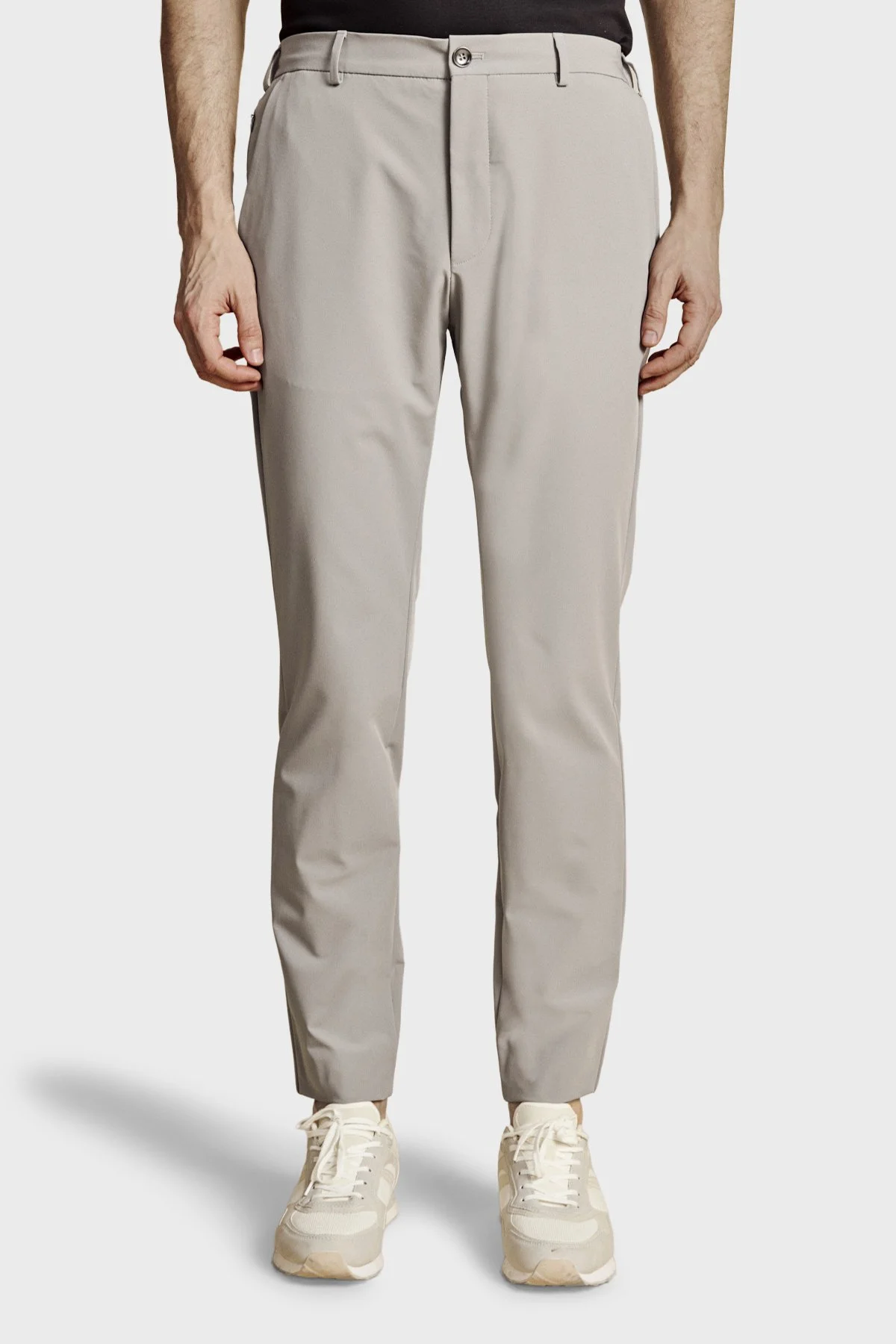 Brooks Brothers Normal Bel Daralan Paça Liyosel Chino Erkek Pantolon BBSS26MPT011104 GRİ - 1
