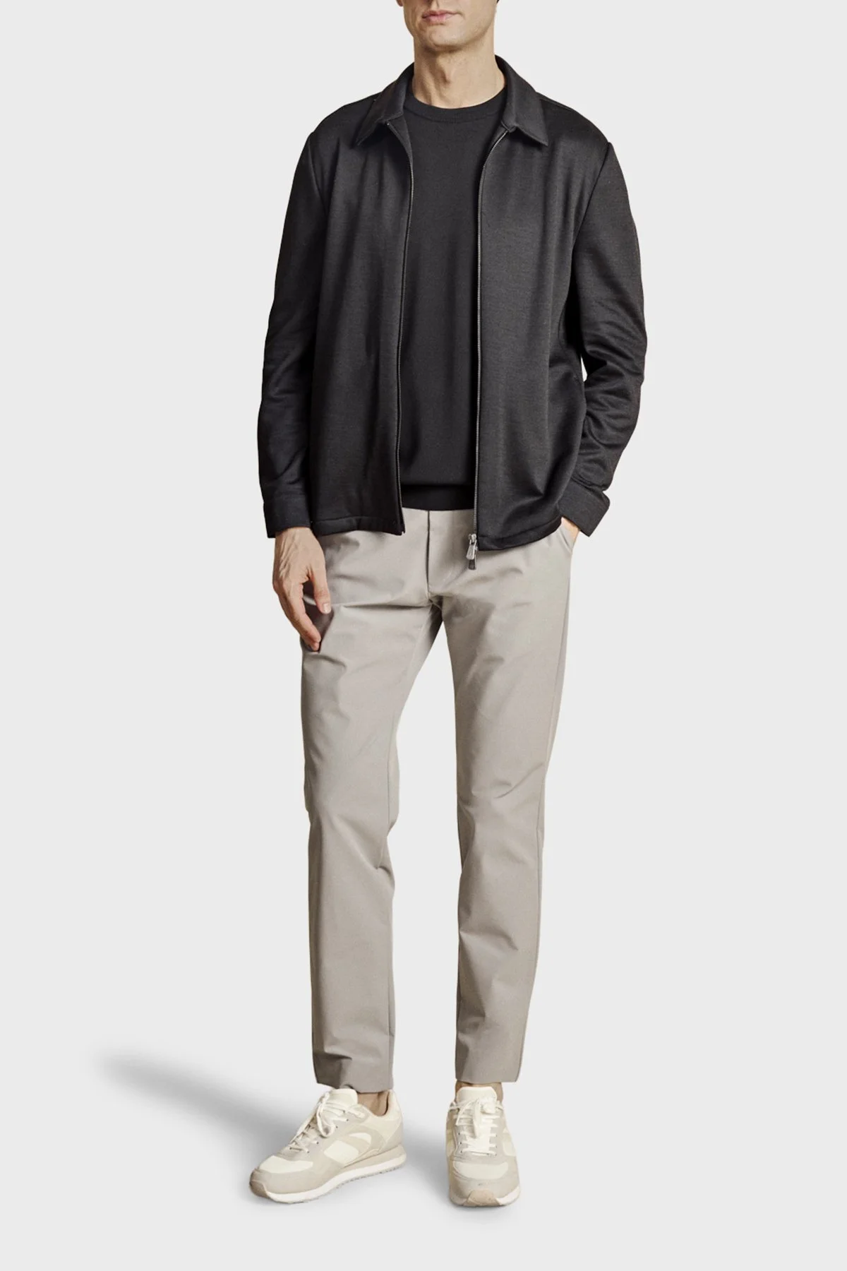 Brooks Brothers Normal Bel Daralan Paça Liyosel Chino Erkek Pantolon BBSS26MPT011104 GRİ - 2