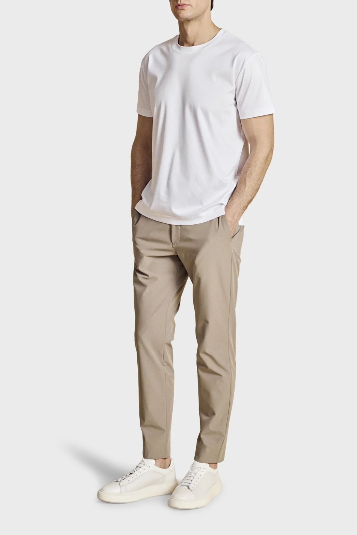 Brooks Brothers Slim Fit Normal Bel Dar Paça Erkek Pantolon BBSS26MPT011142 BEJ - 4