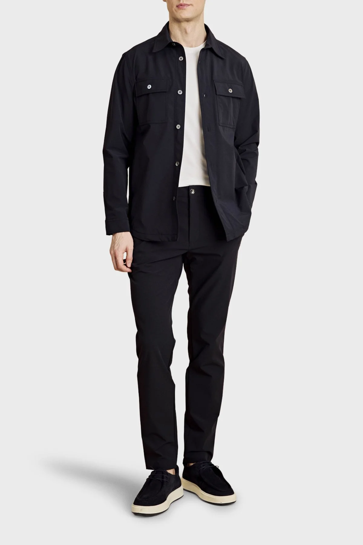 Brooks Brothers Slim Fit Normal Bel Dar Paça Jogger Erkek Pantolon BBSS26MPT011137 Lacivert - 2