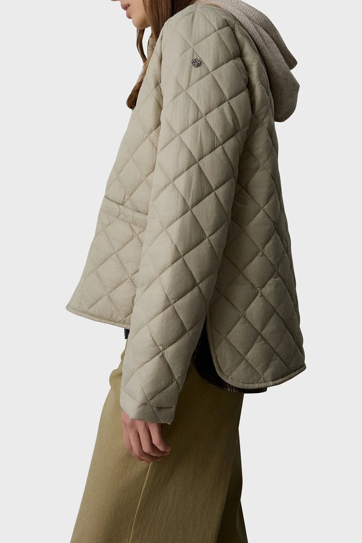 BSB Kapitoneli Çıkarılabilir Kapüşonlu Regular Fit Çıtçıt Düğmeli Bayan Ceket 053-217002.131 BEJ - 2