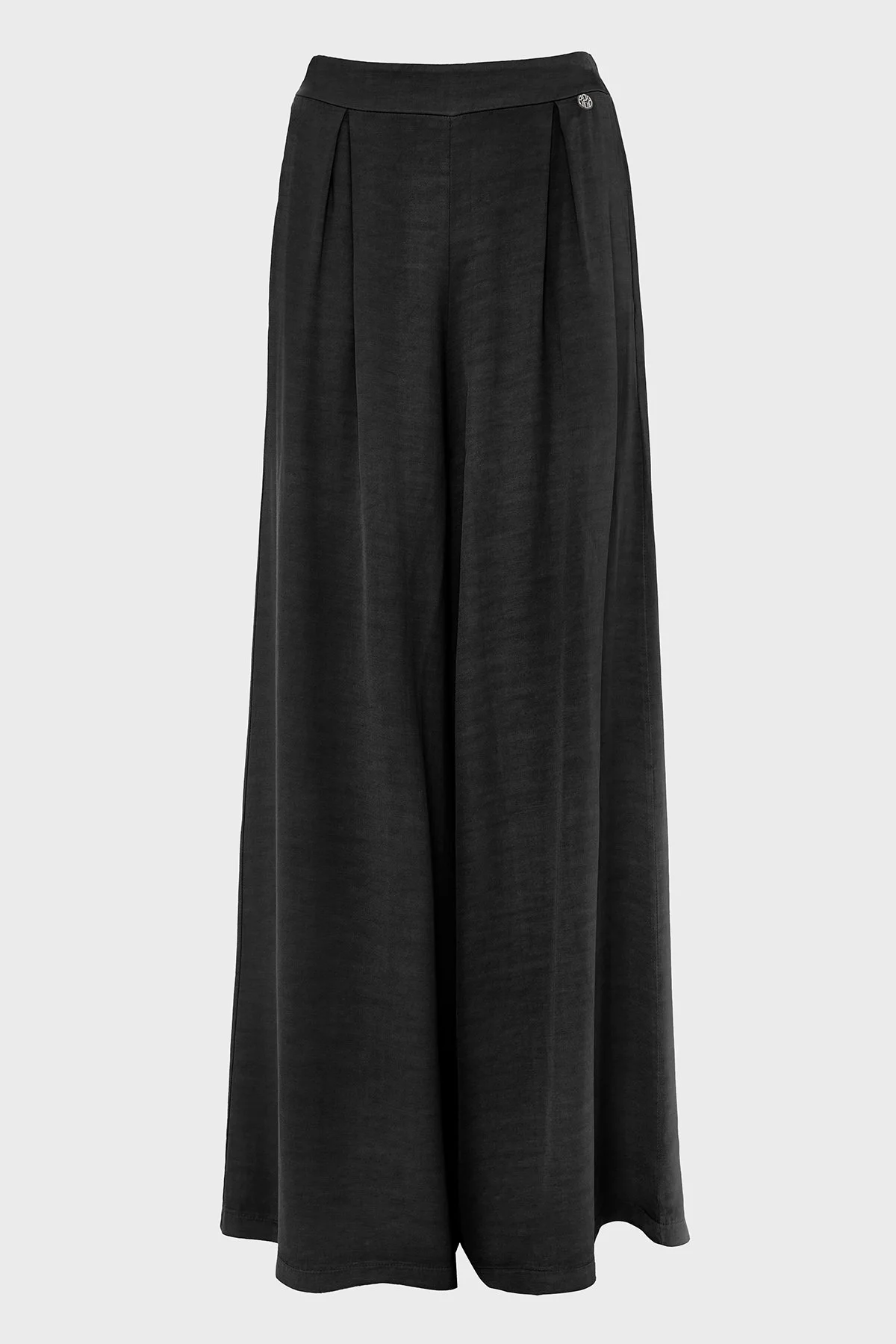 BSB Wide Leg Yüksek Bel Geniş Paça Pileli Kadın Pantolon 053-212020.080 SİYAH - 5